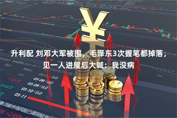 升利配 刘邓大军被围，毛泽东3次握笔都掉落，见一人进屋后大喊：我没病